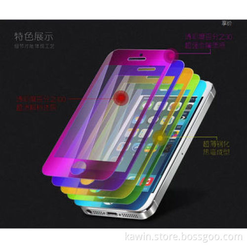 9H hardness color tempered glass screen protector, Japan glass material